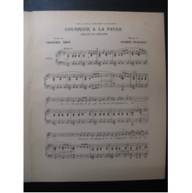 HAAKMAN Alfred Courrier à la Payse Chant Piano XIXe