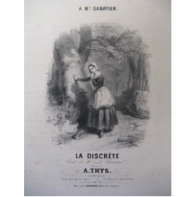 THYS A. La Discrète Chant Piano ca1831