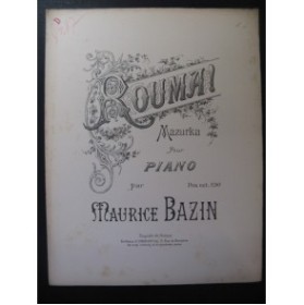 BAZIN Maurice Rouma Mazurka Piano
