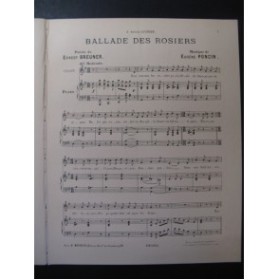 PONCIN Eugène Ballade des Rosiers Chant Piano