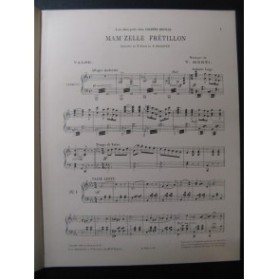 MONTI Victor Mamz'elle Frétillon Valse Piano 1904