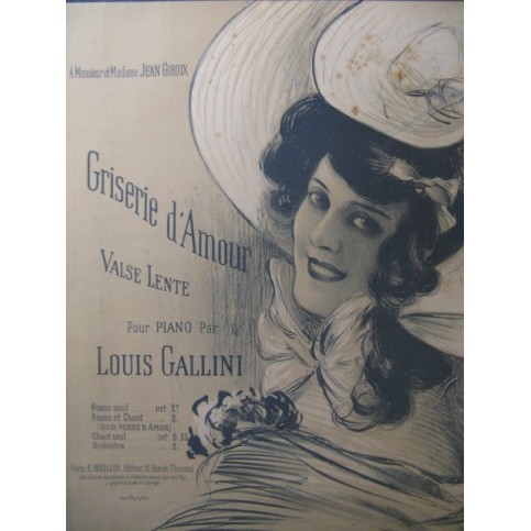 GALLINI Louis Griserie d'Amour G. Dola Piano