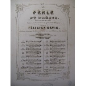 DAVID Félicien La Perle du Brésil No 3 Chant Piano XIXe