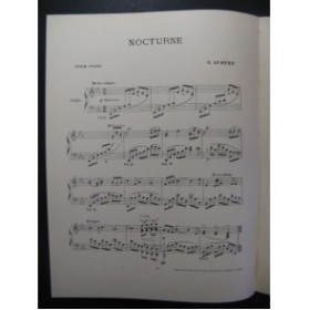 AUBERT Gaston Nocturne Pousthomis Piano 1909