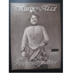 DONIZETTI Gaetano Die Regimentstochter Piano 1910