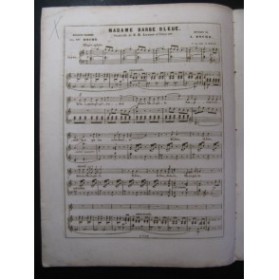 DOCHE A. Mme Barbe Bleue Chant Piano ca1840