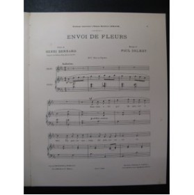 DELMET Paul Envoi de Fleurs Chant Piano 1898