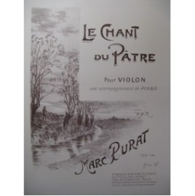 PURAT Marc Le Chant du Pâtre Piano Violon