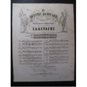 GEVAERT F. A. Quentin Durward No 3 bis Chant Piano 1858