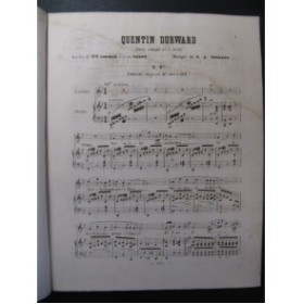 GEVAERT F. A. Quentin Durward No 3 bis Chant Piano 1858