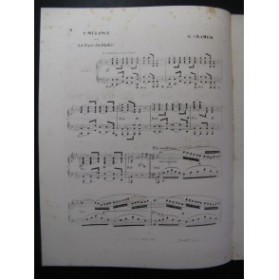 CRAMER Henri 1er Mélange sur La Part du Diable de Auber Piano ca1865