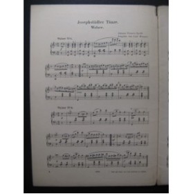 STRAUSS Johann Walzer Piano ca1880