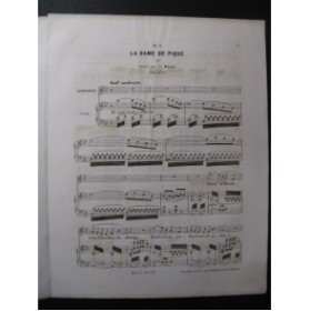 HALÉVY F. La Dame de Pique No 2 Chant Piano ca1850