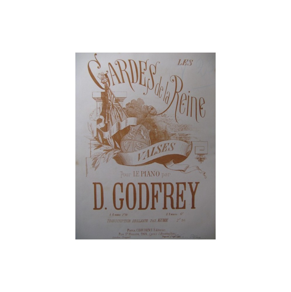 GODFREY Daniel Les Gardes de la Reine Piano ca1865