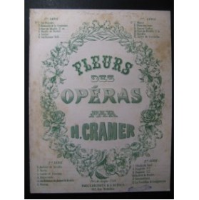 CRAMER Henri Robert le Diable Meyerbeer Piano ca1860