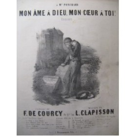 CLAPISSON Louis Mon âme à Dieu Mon coeur à Toi Chant Piano 1851