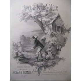 GOUZIEN Armand L'Aveu de Grand' Mère Chant Piano XIXe