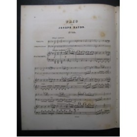 HAYDN Joseph Trio No 22 Piano Violon Violoncelle ca1855