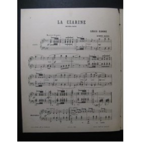 GANNE Louis La Czarine Mazurka Russe Piano 1890