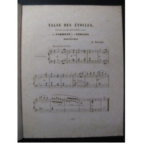WACHS Frédéric Valse des Etoiles Piano ca1865