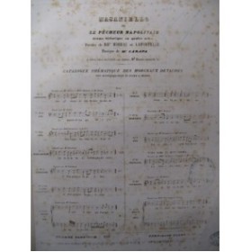 CARAFA Michele Masaniello Barcarolle Chant Piano ca1845