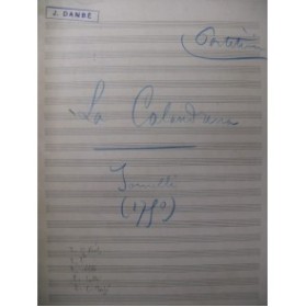 JOMELLI Niccolo La Calandrina Chant Orchestre Manuscrit