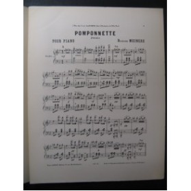 MEINERS Richard Pomponnette Polka Piano XIXe