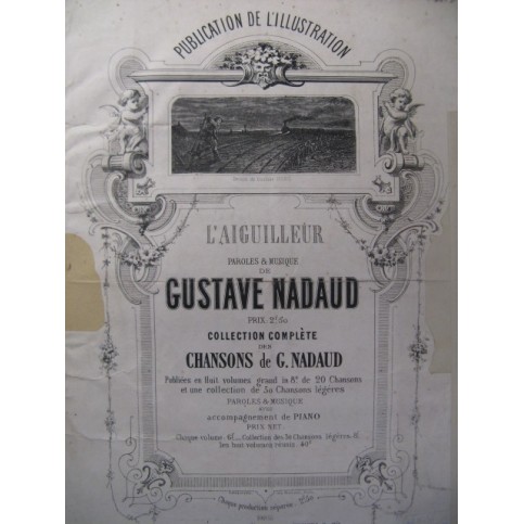 NADAUD Gustave L'Aiguilleur Gustave Doré Chant Piano ca1860