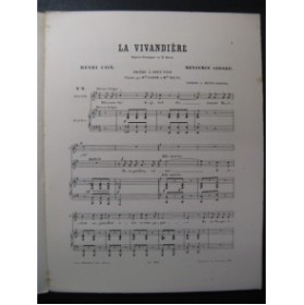 GODARD Benjamin La Vivandière No 9 Prière Chant Piano 1895