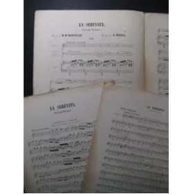 BRAGA G. La Serenata Piano Chant Violon ou Violoncelle XIXe