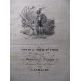 LABARRE Théodore Cora ou la Vierge du Soleil Chant Piano 1836