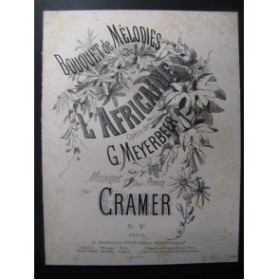 CRAMER Henri l'Africaine Meyerbeer Piano ca1865
