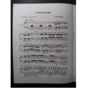 CRAMER Henri l'Africaine Meyerbeer Piano ca1865