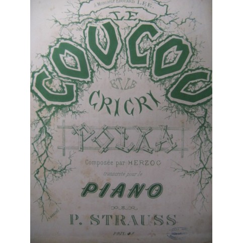 HERZOG Le Coucou et le Cricri Piano XIXe
