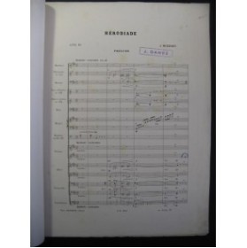 MASSENET Jules Prélude d'Hérodiade Orchestre 1894