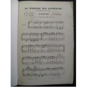 OFFENBACH Jacques Le Mariage aux Lanternes Opérette ca1857