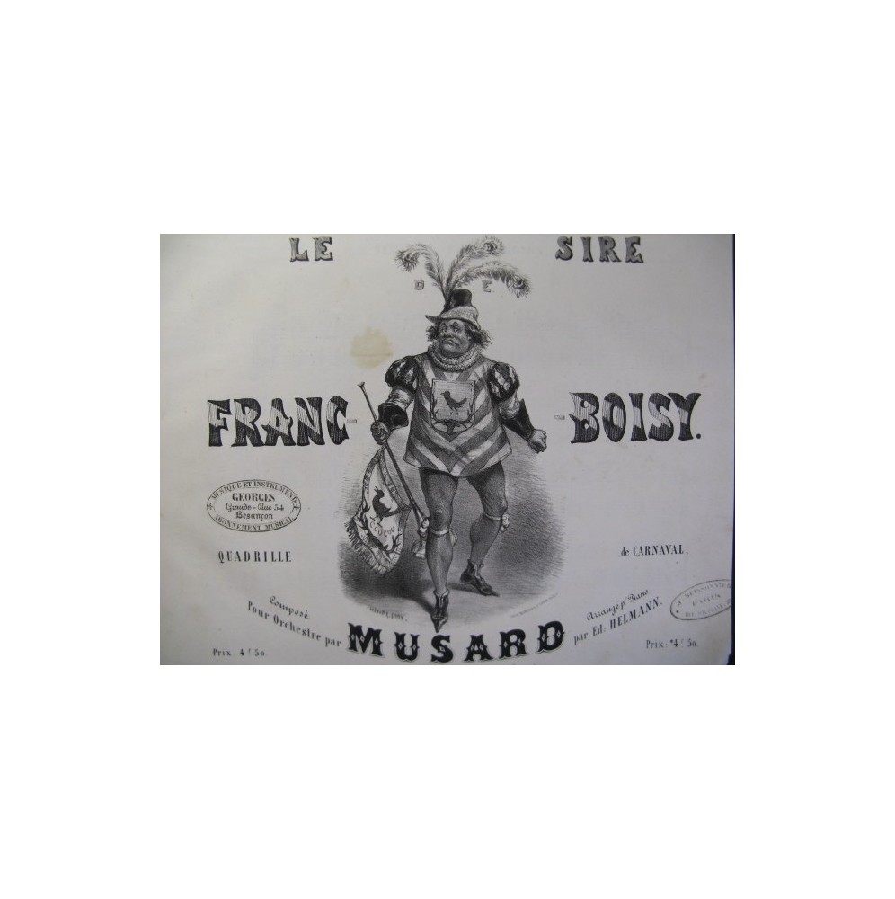 MUSARD Le Sire de Franc-Boisy Piano ca1855