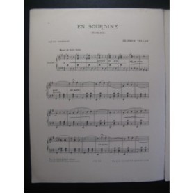 TELLAM Heinrich En Sourdine Piano 1898