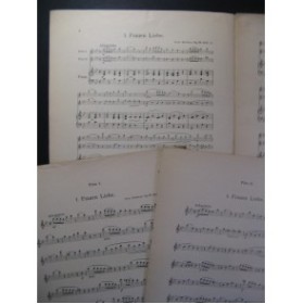 BUCHNER Ferdinand 8 Pièces Piano 2 Flutes 1909