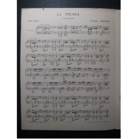 HAUSER Georges Troïka Piano Danse ca1895