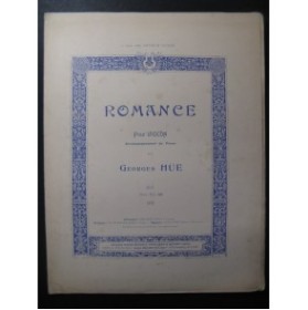 HÜE Georges Romance Piano Violon