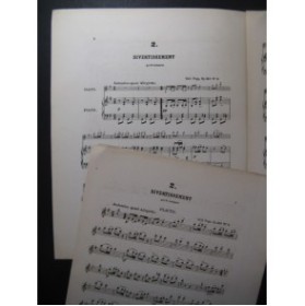 SCHUBERT Franz Divertissement Flute Piano XIXe