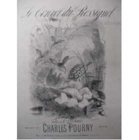 POURNY Charles Le Convoi du Rossignol Chant Piano XIXe
