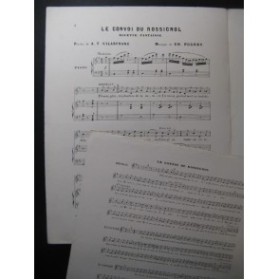POURNY Charles Le Convoi du Rossignol Chant Piano XIXe