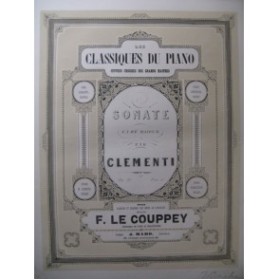CLEMENTI Muzio Sonate Ré Majeur op. 21 Piano ca1855