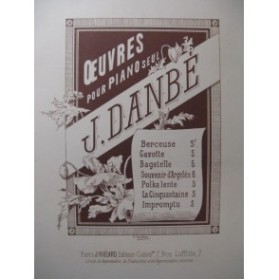 DANBÉ Jules Souvenir d'Argelès Piano