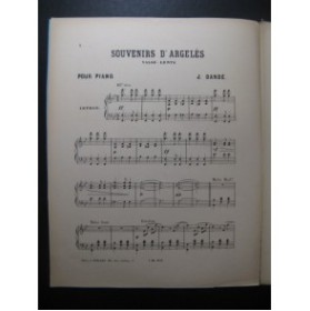 DANBÉ Jules Souvenir d'Argelès Piano