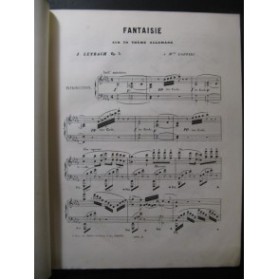 LEYBACH J. Fantaisie sur un Thême Allemand Piano ca1854