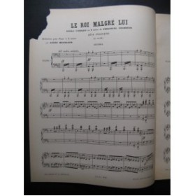 CHABRIER Emmanuel Le Roi Malgré Lui Fête Polonaise Piano 4 mains ca1887