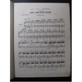 MANSOUR A. Les Gouttes d'Eau Piano ca1857